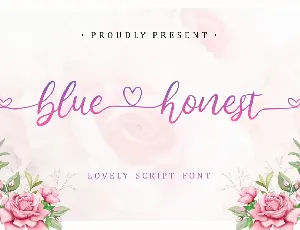 Bluehonest Demo Version font