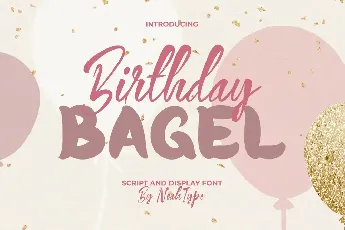 BirthdayBagel font