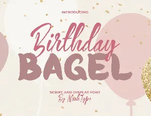 BirthdayBagel font