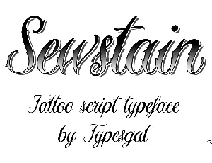 Sewstain font