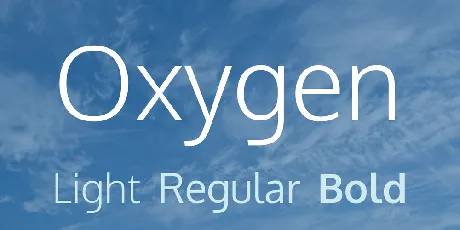 Oxygen font