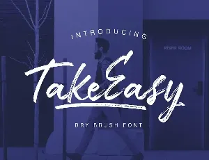 TakeEasy Brush font