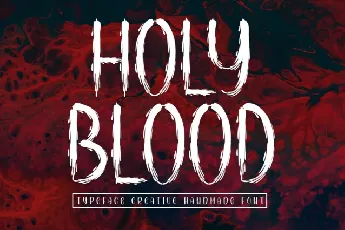 Holy Blood Display font