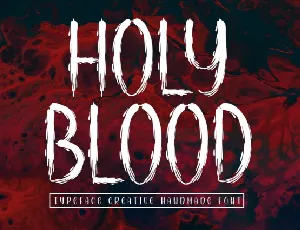 Holy Blood Display font