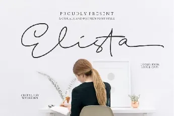 Elista Handwritten font