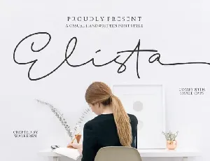Elista Handwritten font
