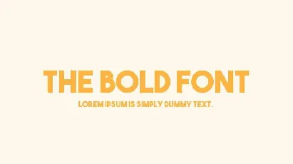 The Bold font