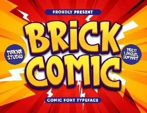 brick comic font