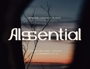 Alssential Free Trial font