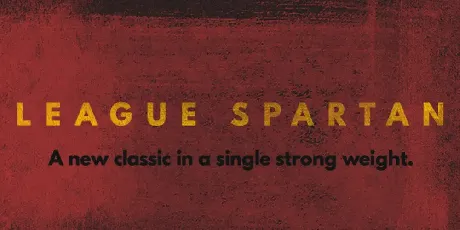 League Spartan font