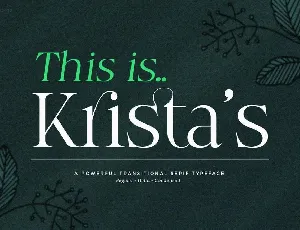 Krista’s font