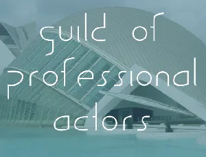 Guild of Professional Actors font