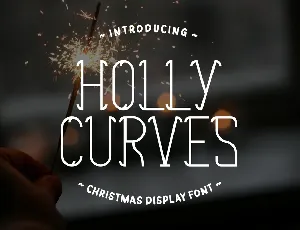 Holly Curves font