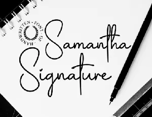 Samantha Signature font