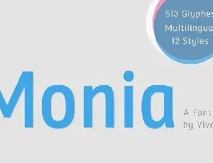 Monia Family font