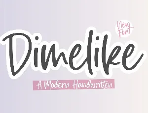 Dimelike font