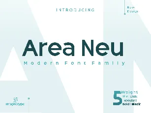 Area Neu font