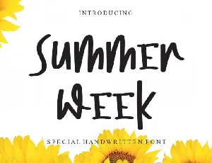 Summer Week font