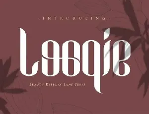 Looqie Display font