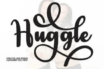 Huggle Script font