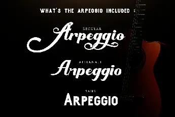 Arpeggio Duo font