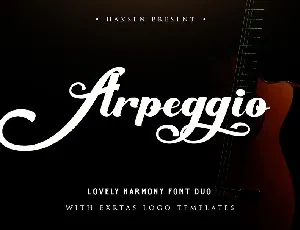 Arpeggio Duo font