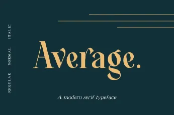 Average font