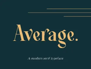 Average font