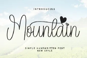 Mountain Script Typeface font