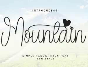 Mountain Script Typeface font