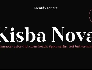 Kisba Nova Family font