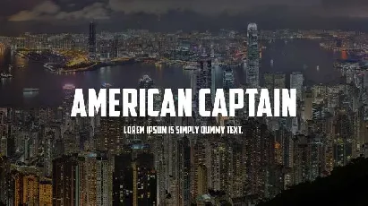 American Captain font