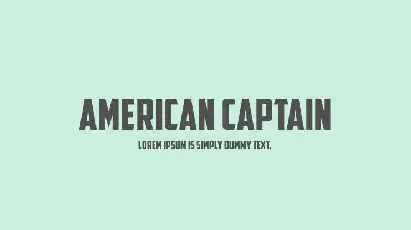 American Captain font