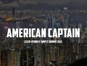 American Captain font