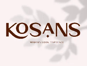 Kosans DEMO font