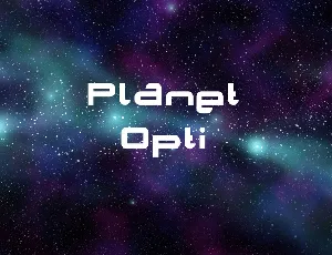 Planet Opti font