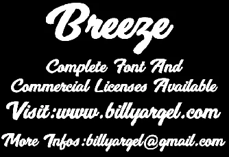 Breeze Personal Use font