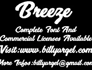 Breeze Personal Use font