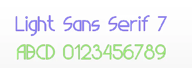 Light Sans Serif 7 font