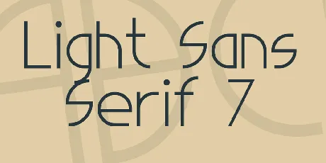 Light Sans Serif 7 font