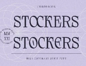 Stockers font