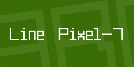 Line Pixel-7 font