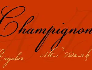 Champignon font