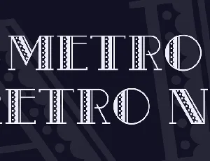 Metro Retro NF font