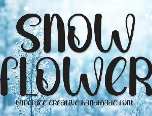 Snow Flower Display font