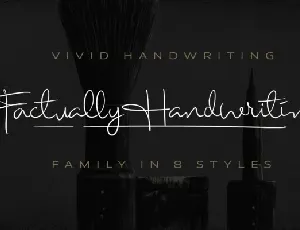 Factually Handwriting font