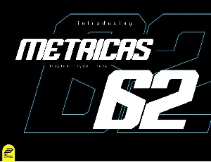 Metricas 62 Display font