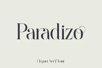 Paradizo Serif font