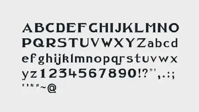 Oakura Serif font