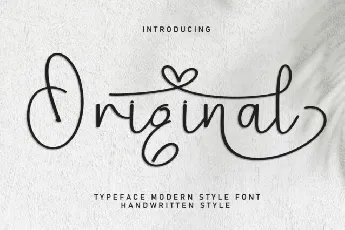 Original Script Typeface font